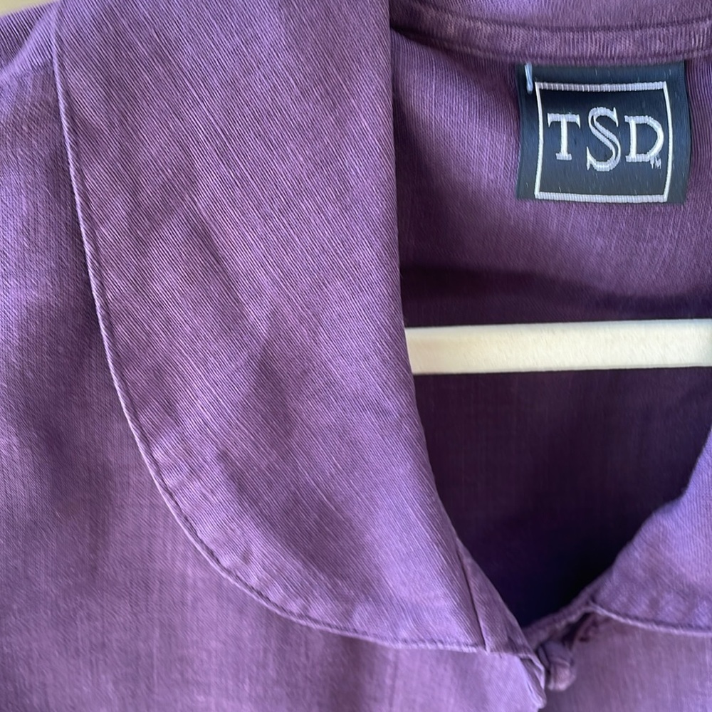 Vintage TSD Purple Hemp Jacket size Small - Picture 4 of 8